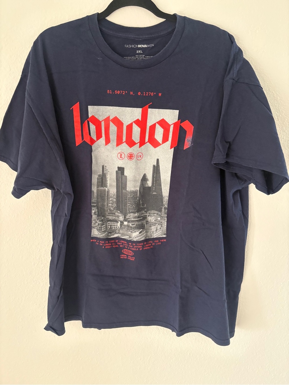 Fashion Nova Men London Graphic Tee